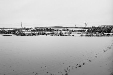 Blanket of Snow, Fine Art Landscape photograph by Dean Middleton. Rural Images