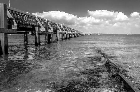 Infinity Pier is a Seascape photograph by Dean Middleton.
